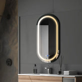 Espejo LED Ovalado | Botones táctiles | Función antivaho | Temperatura de color ajustable - Reyze Seria Salono Model 1